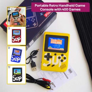 Portable Retro Handheld Game Console with 400 Games
