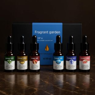 Fragrant Garden 6-in-1 Water-Soluble Essential Oil Set for Humidifiers and Diffusers
