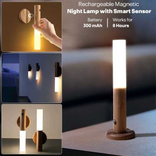Rechargeable Magnetic Night Lamp with Smart Sensor