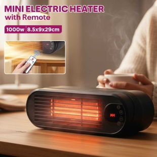 Mini Electric Heater 1000W with Remote