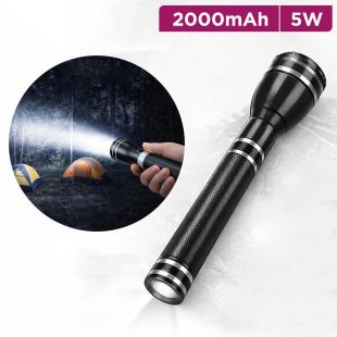Rechargeable Long-Range CREE LED Flashlight 5W and 2000mAh Battery