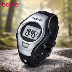 ساعة قياس نبض القلب Beurer PM 15 مقاومة للماء بشاشة رقمية