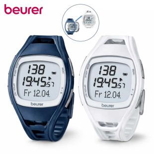 Beurer PM45 Heart Rate Monitor Watch with Chest Strap and Calorie Tracking