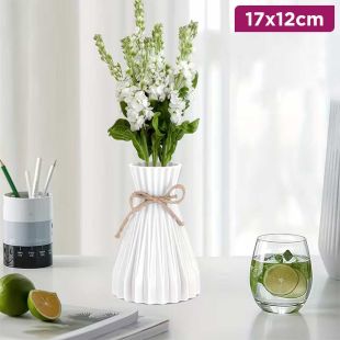 Scandinavian Geometric Decorative Vase 17 x 12 cm