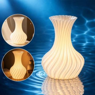 Rippling Light LED Water Waves Decorative Table Lamp with Spiral Design
