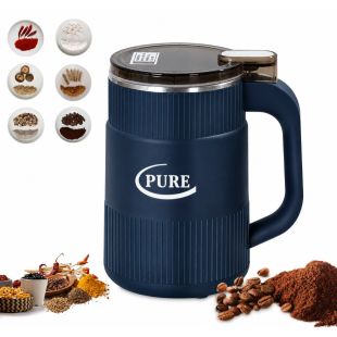 مطحنة كهربائية للقهوة والحبوب 300 واط سعة 85 جم من PURE