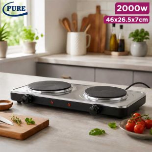 2000W Double Electric Hot Plate by PURE