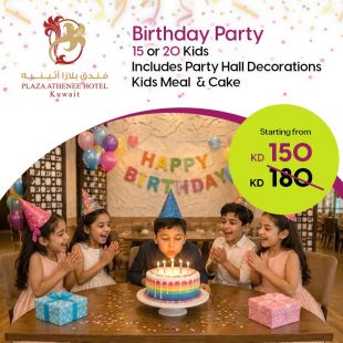 Fun-Filled Kids Birthday Party Package at Plaza Athenee Kuwait