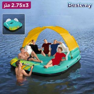جزيرة استرخاء مشمسة مع مساحة مظللة من Bestway