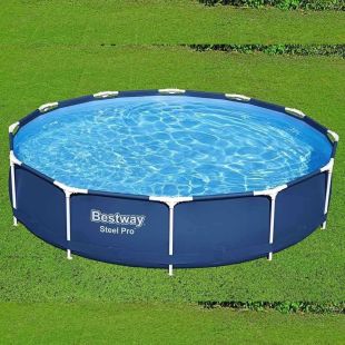 مسبح دائري بإطار معدني مع مضخة فلتر 366×366×76 سم من Bestway
