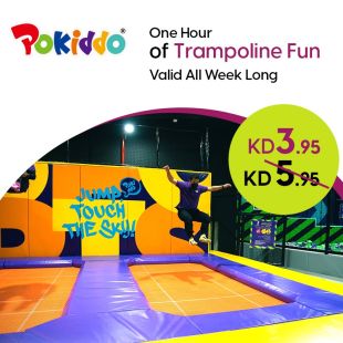 Enjoy Fun and Joy with 1 Hour Trampoline Game at Pokiddo