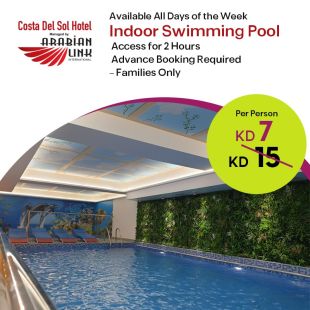 njoy Family Time with 2 Hours Indoor Pool Access at Costa Del Sol Hotel