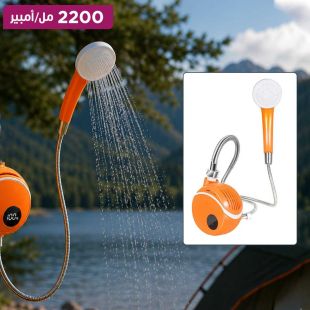 مضخة دش كهربائية محمولة 2200 مل أمبير مع شاشة LCD