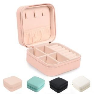 Portable Travel Jewelry Box Organizer – Assorted Color