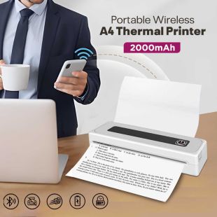 Portable Wireless A4 Thermal Printer