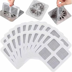 Premium 4 Pcs Disposable Sewer Filter 10 x 10cm