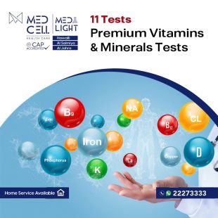 Get Your Sheeel Code and Get a Premium Vitamins & Minerals Tests at Med Light Lab - To Know Price of the Service Please Contact the Lab