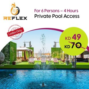 Enjoy a Private Pool for 6 Ladies &ndash; 4 Hours Only at Reflex