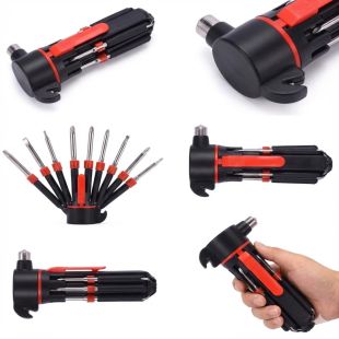 مفك متعدد الوظائف مع أدوات طوارئ 8 في 1