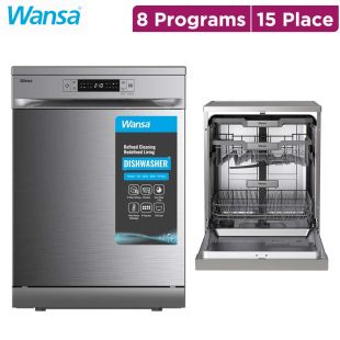 Dishwasher 8 Programs, 15 Place Settings by Wansa