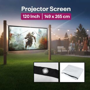 120 Inch Fabric Projector Screen 149 x 265 cm