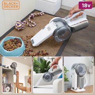 BLACK and DECKER 18V Cordless Dustbuster Pivot Hand Vacuum