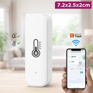 Tuya WiFi Temperature and Humidity Sensor Smart Control