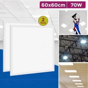 LED Panel Light 70W Pack of 2 Units 60×60cm