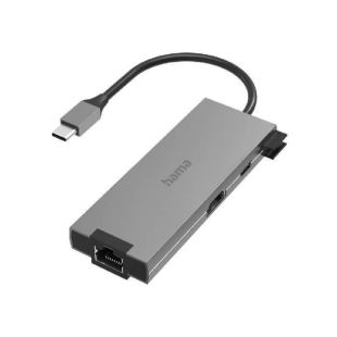 5-Port USB-C Hub with 4K and Gigabit Ethernet by Hama