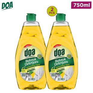 DOA DISHWASHING LIQUID LEMON SCENTED 750ML x 2