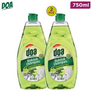 DOA DISHWASHING LIQUID APPEL SCENTED 750ML x 2