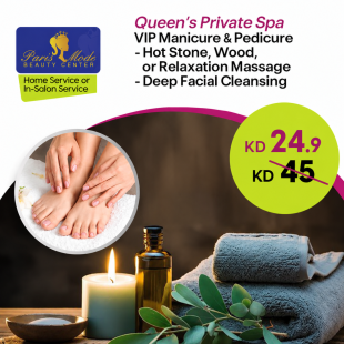VIP Manicure & Pedicure + Massage + Deep Facial Cleansing at Paris Mode Beauty Center