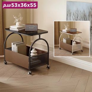 طاولة جانبية أنيقة مع عجلات