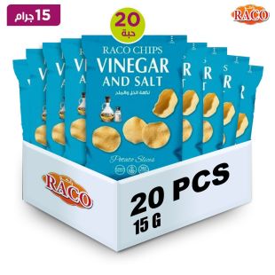 راكو رقائق بطاطا بالخل والملح 20×15 جم