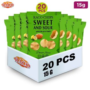 Raco GMO Free Sweet Sour Chips 20×15 g