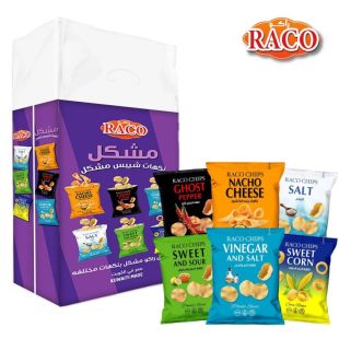 راكو رقائق البطاطا نكهات متنوعة 16 × 15 جم