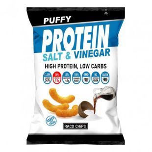 RACO - PUFFY PROTEIN Salt and Vinegar Corn - 13g of protein 50 GRAM