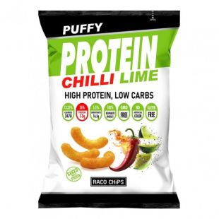RACO - PUFFY PROTEIN Chili and Lime Corn - 13g of protein 50 GRAMS
