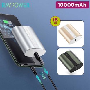 RAVPower 10000mAh2-Port PD+QC 18W Power Bank