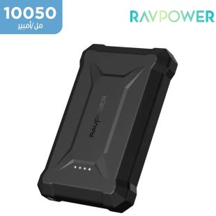بطارية احتياطية سعة 10050 مللي أمبير PD+QC3.0 بقدرة 18 واط مقاومة للماء من RAVPower - منتج جديد / من غير كرتون