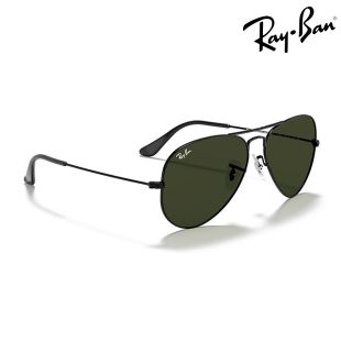 نظارة شمسية Aviator Classic سوداء من Ray-Ban