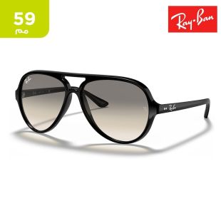 نظارة شمسية Cats 5000 Classic بإطار معدني مقاس 59 مم - رمادي فاتح من Ray-Ban