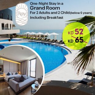One-Night Stay in Grand Room – For Two – Includes Breakfast at Ray Hotel