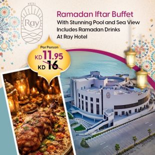Ramadan Iftar Buffet with Stunning Pool and Sea View Including Ramadan Beverages at Ray Hotel
