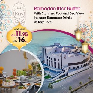 Ramadan Iftar Buffet with Stunning Pool and Sea View Including Ramadan Beverages at Ray Hotel