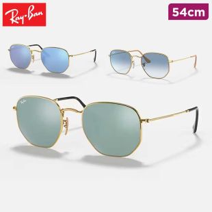 Hexagonal Flat Lenses Sunglasses with Gold Frame  54cm by Ray-Ban