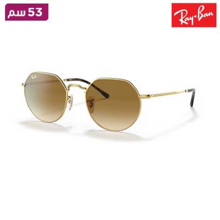 نظارة RB3565 Jack بإطار ذهبي قياس 53 من Ray-Ban