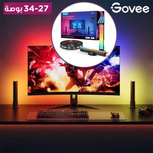 إضاءة خلفية لشاشة الكمبيوتر RGBIC مع 2 وحدة إضاءة جانبية ودعم Matter لقياس 27 إلى 34 بوصة من Govee