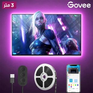 شريط إضاءة خلفية للتلفزيون RGB طول 3 متر لقياس 46 إلى 60 بوصة من Govee