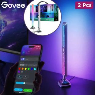 Pack of 2 Pcs Smart RGBIC Gaming Light Bars Triple-Sided 24W by Govee